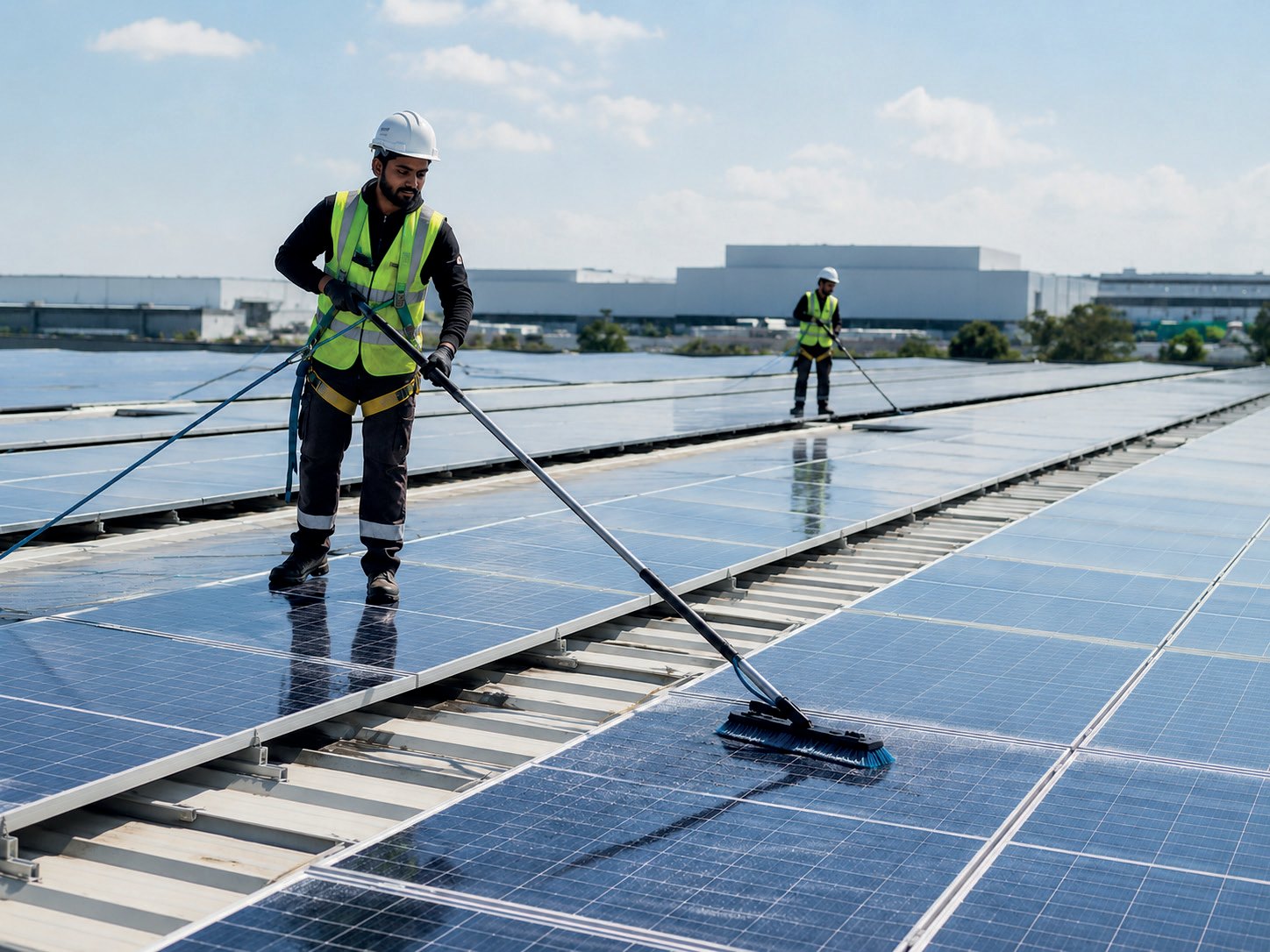 Panel cleaning for better output